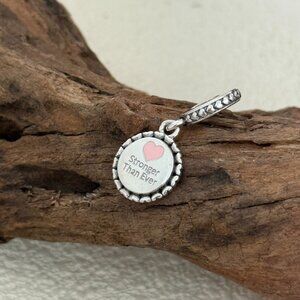 Pandora United Together Stronger Than Ever S925 Silver Dangle Charm